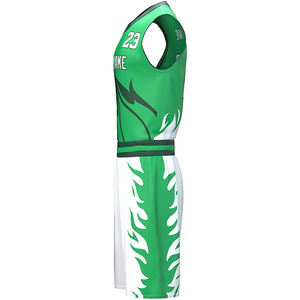 Polyester de sublimation de basket-ball vierge personnalisé en gros concevez votre uniforme de basket-ball en taille plus - Product Image 6