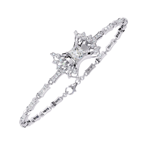 Pulsera de Diamantes Cultivados en Laboratorio de Oro de 18K, Hermosas Pulseras y Brazaletes de Diamantes - Product Image 3