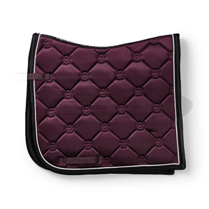 Almohadilla de sillín de doma inglesa con acabado satinado, cómodo forro interior relleno de poliéster, elegante equipo de equitación duradero - Product Image 1