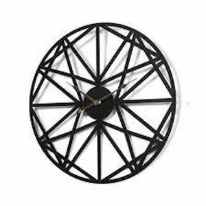 Hot Sale Iron Black Metal Round Shape Living Room Silent Sleep Quartz Movement Home Decorative <b>Clock</b> Gift <b>Clock</b> - Product Image 5
