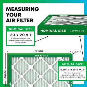 Filterbuy แผ่นกรองอากาศขนาด 20x20x1 นิ้ว MERV 8 ป้องกันฝุ่นและสารก่อภูมิแพ้ (แพ็ค 4 ชิ้น) - Product Image 3