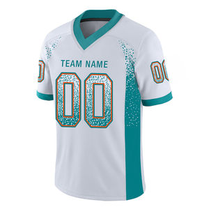 High Street Mesh Trendy Streetwear Crop Camiseta de fútbol americano Impresión sublimada personalizada Malla Camisetas de fútbol americano - Product Image 1