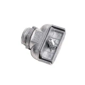 Zinc Die Cast Flexible Conduit Connector Screw Clamp Duplex Connector For Electrical Conduit Fittings