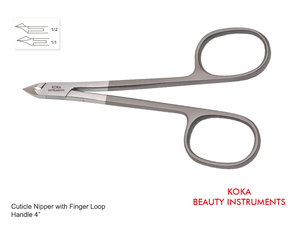 Pinza para cutículas Mango estándar Resorte doble Tamaño 4 pulgadas por Koka International - Product Image 2
