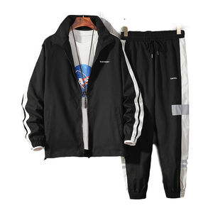 Conjunto Deportivo Personalizado de 2 Piezas para Hombre, Estilo Coreano, Hip Hop, Ropa Deportiva, Elástico en 4 Direcciones, Ecológico, 2022 - Product Image 1