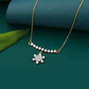 Collier pendentif en diamant de laboratoire rond de 1,37 ct de qualité supérieure, or jaune, pour elle, bijoux élégants, fournisseur en gros - Product Image 4