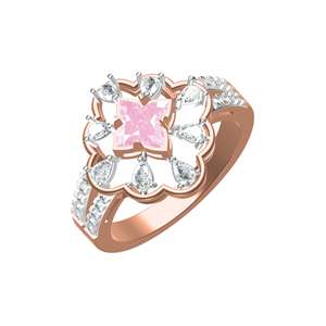 Anillos de Diamantes de Pera Cultivados en Laboratorio con Certificación, con Baño de Rodio, Joyería Elegante y Ética en Opciones de Oro de 10K/14K/18K - Product Image 1