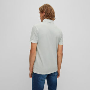 เสื้อโปโลผู้ชายแขนสั้นผ้าคอตตอนโพลีเอสเตอร์แห้งเร็วเสื้อผ้าแนวสตรีทแบบลำลองสำหรับ2025 - Product Image 2