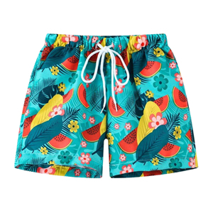 Shorts de plage imprimés de haute qualité pour hommes, doublure en maille écologique, ajustement réglable, 100% coton, mode estivale pour les activités côtières - Product Image 6