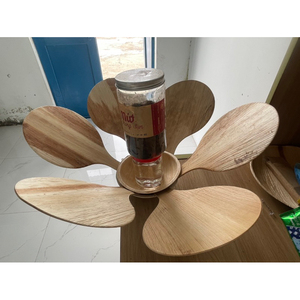 พัดใบปาล์มเวียดนามแบบขายส่ง ของตกแต่ง ของขวัญ สลักโลโก้บนพัด ลายดอกบัวสีน้ำเงิน ปี 2024 คุณอมีเลีย +84855014447 - Product Image 3