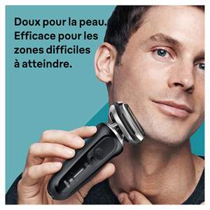 Rasoir électrique rechargeable sans fil pour homme avec accessoire de précision, technologie humide/sèche, cinq lames, étanche IPX7 - Product Image 6