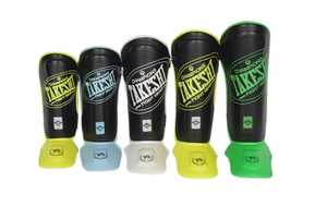 Takeshi อุปกรณ์ต่อสู้สำหรับป้องกันหน้าแข้งแบบมืออาชีพโลโก้ TFG-1412ทำจากหนังสังเคราะห์สีแบบกำหนดเอง - Product Image 3