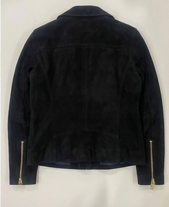 Factory Direct Women <b>suede</b> black <b>Leather</b> <b>Jackets</b> biker Fashionable - Product Image 2