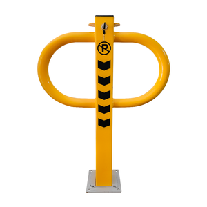 Barrera Deslizante Retráctil de Acero de 86 cm con Cerradura para Estacionamiento, Tipo Cochera - Product Image 1