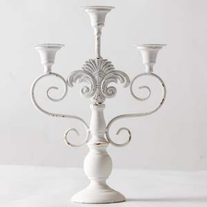 Metal <b>candelabra</b> for anniversary celebrations giving warm candlelight effect romantic evening atmosphere naturally - Product Image 2