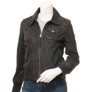 Chaqueta de Mujer de Cuero Genuino para Otoño/Invierno, Satinada, Impermeable, Resistente al Viento, de Alta Calidad, Nueva Llegada - Product Image 3