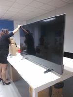 TV LED Smart 55 Inch Populer, Resolusi Mendukung T2+S2+C, BT Air Cast, Multi Media, Multibahasa, Fungsi Wi-Fi