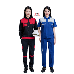 Vêtements de travail pour ouvriers du bâtiment, taille plus, bleu et noir, avec design uniforme pour le secteur pétrolier et gazier. - Product Image 1