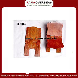 Nouvelle collection de porte-livres en bois avec incrustations en laiton de couleur brune pour la Bible, la Gita et le Coran au meilleur prix - Product Image 3