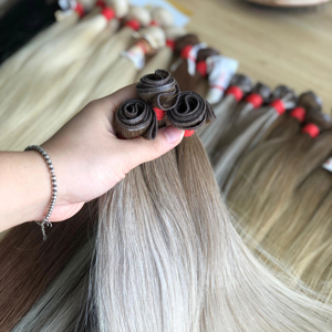 Pour 100% réel vierge vietnamien Remy Extensions de cheveux Ombre couleur claire cuticule aligné Premium bande cheveux blanchis - Product Image 1
