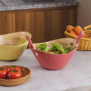 Cuencos de bambú Hilados de gran venta 2025, utensilios de cocina ecológicos de Vietnam para servir fiestas, restaurantes familiares para perros - Product Image 5