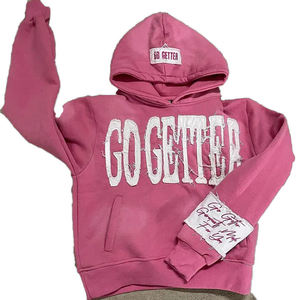 Sudadera con capucha unisex de algodón y poliéster para hombre y mujer, ropa informal de invierno con logotipo bordado impreso digital personalizado - Product Image 3