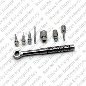 Dental Implant Removal Kit Bone Expander Set with <b>Ratchet</b> Wrench Broken Fixture Removal & Lift Osteotomes for Implant Surgery - Product Image 2
