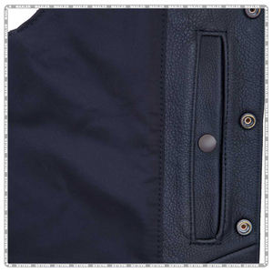 Chaleco de cuero Unisex para motocicletas Diseño protector elegante duradero de alta calidad Diseño elegante duradero de alta calidad - Product Image 4