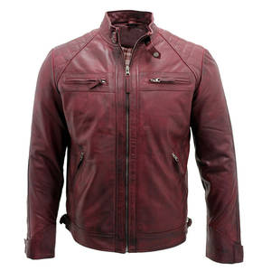 แจ็คเก็ตมอเตอร์ไซด์หนังมีซิปสำหรับผู้ชายและผู้หญิงใหม่2025มอเตอร์ไซค์แบบธรรมดาฤดูใบไม้ร่วงฤดูหนาว - Product Image 6