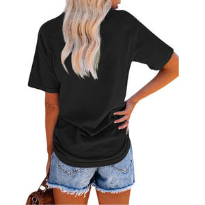 Último diseño personalizado de las mujeres camiseta Unisex gráfico de algodón camiseta de talla grande de gran tamaño camiseta vestidos para las mujeres - Product Image 3