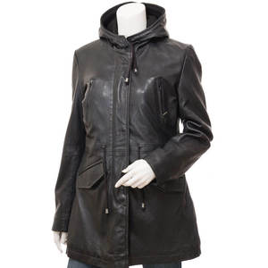 Chaqueta de Cuero Acolchada de Manga Larga para Mujer, Otoño Invierno, Oferta, Alta Calidad, Impermeable y Resistente al Viento - Product Image 1