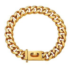 <span class=keywords><strong>Collar</strong></span> para Perros Qbellpet de Acero Inoxidable Resistente de 14 mm, <span class=keywords><strong>Collar</strong></span> de Seguridad para Perros, <span class=keywords><strong>Collar</strong></span> de Cadena Cubana de Lujo para Perros - Product Image 3