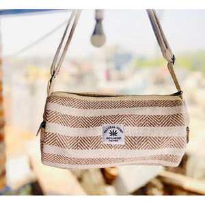 Sac pochette en chanvre Sac en chanvre écologique fait à la main avec fermeture éclair Sac en toile de chanvre du fabricant indien - Product Image 2