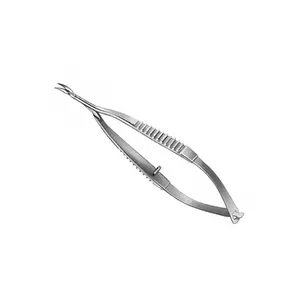 MILLESI Micro tijeras rectas dentadas finas afiladas 160 mm 6,14 "instrumentos quirúrgicos Neuro Micro Tijera