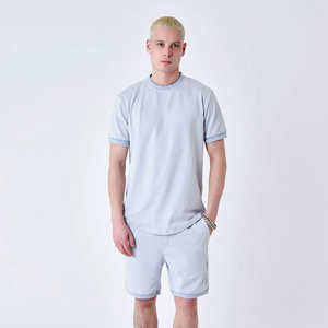 Summer Men's Sportswear <b>Short</b> Sleeved T-Shirt + Sports <b>Shorts</b> Quick Drying, Breathable And <b>Cool</b> Fitness Fashion Two-Piece Set - Product Image 5