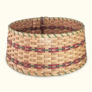 Rotin naturel torsadé aux jupes d'arbre de Noël en osier classique Collier d'arbre de Noël décoratif de Noël fait à la main du Vietnam - Product Image 4