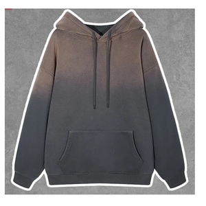 Sweat à capuche personnalisé en gros, surdimensionné, délavé à l'acide, avec strass, impression numérique, streetwear vintage pour l'hiver - Product Image 5