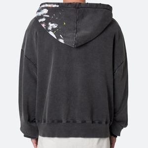 Sweat à capuche oversize en coton lourd 400 g/m² de qualité supérieure, style boxy, imprimé et brodé, pour homme, automne 2026 - Product Image 3