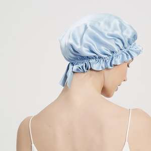 シルクボンネットサテン製キャップスボンネットシルクヘアラップ睡眠用カスタム - Product Image 4