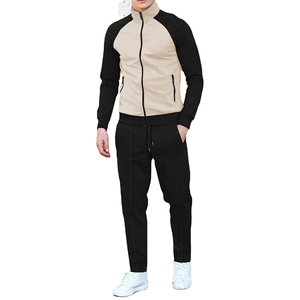 Fabricante Hombres s Venta al por mayor Puff Impresión Joggers 100% Algodón Chándal Stand Collar Capucha Pantalón Chándales para Hombres - Product Image 6