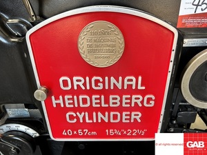 Cilindro troquelador Heidelberg KSB completamente reacondicionado en venta - Reconstruido en 2013 - Product Image 6