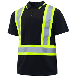 Camiseta Polo de Alta Visibilidad Fluorescente Personalizada, Ropa de Trabajo de Seguridad de Poliéster de Secado Rápido - Product Image 4