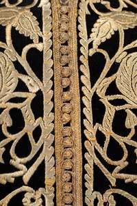 Caftán Marroquí de Satén para Fiesta Formal de Noche, Largo Maxi con Estampado - Product Image 3