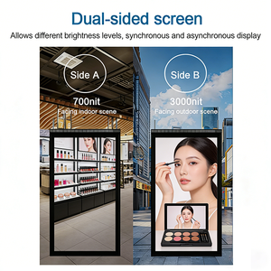 Écran d'affichage commercial double face LCD haute luminosité pour la publicité en vitrine - Product Image 3