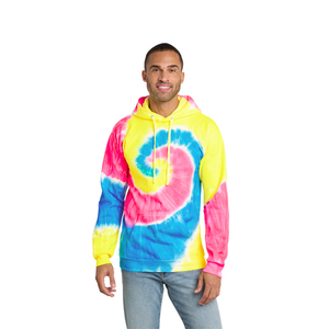 OEM personalizado Tie Dye Sudadera con capucha hombres algodón Casual Sudadera con capucha Streetwear estilo al por mayor ropa para hombres - Product Image 1