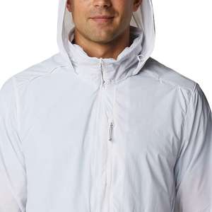 Veste d'hiver en toile décontractée grande taille pour hommes coupe-vent d'extérieur respirant à capuche avec fermeture éclair réversible à séchage rapide en tricot - Product Image 5