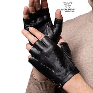 Wolson Industry Gants en cuir de chèvre Fashion Driving Gants en cuir de chèvre pour homme et femme pour unisexe Produits de haute qualité. - Product Image 2