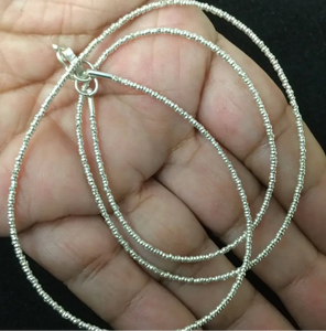 Crystal Necklace - Chip Beads - Long Crystal Necklace Fringe Beaded <b>Bandana</b> - Product Image 1