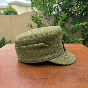 Casquette de terrain allemande M43 de la Seconde Guerre mondiale, grise, en laine Panzer - Product Image 2