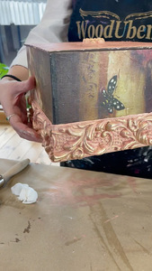 กล่องไม้เล็กๆสีขาวเป็นมิตรกับสิ่งแวดล้อมของแขวนผนังของขวัญและงานฝีมือขายดี2ชิ้นทำในอินเดีย - Product Image 6